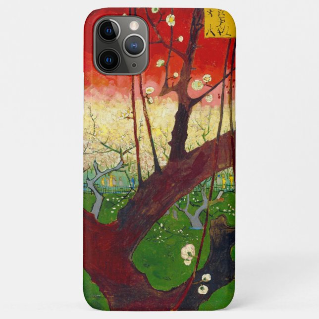 Van Gogh Flowering Plum Tree after Hiroshige Case-Mate iPhone Case (Back)