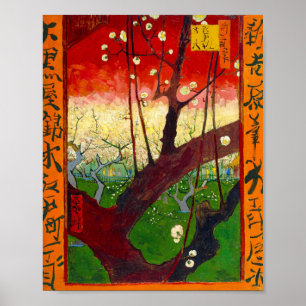 Van Gogh Flowering Plum Tree after Hiroshige Poster