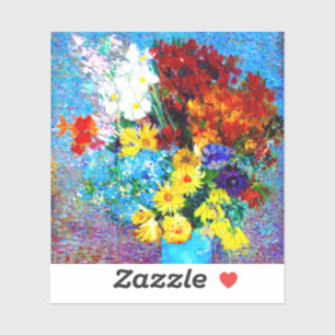 Van Gogh Flowers in a Blue Vase