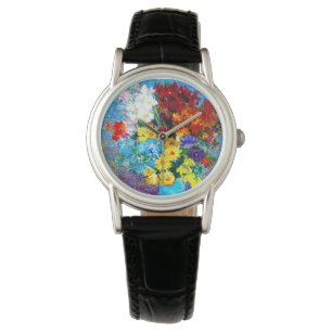 Van Gogh Flowers in a Blue Vase Watch