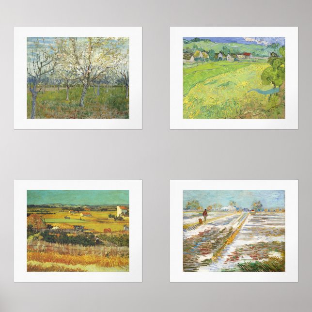 Van Gogh Four Seasons Fine Art Landscapes (Front)