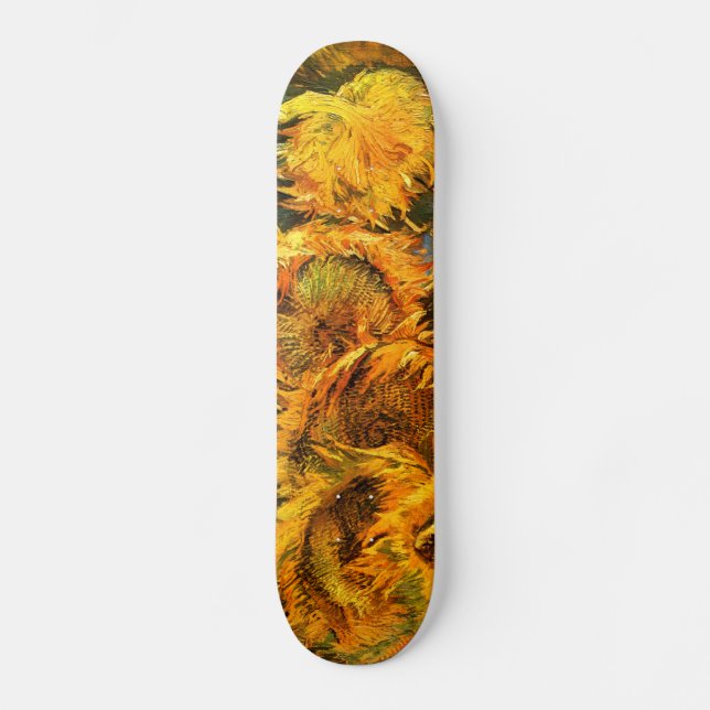 Van Gogh: Four Sunflowers Skateboard (Front)