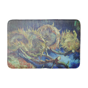 Van Gogh Four Withered Sunflowers Bath Mat