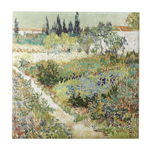 Van Gogh Garden at Arles 1888 Tile