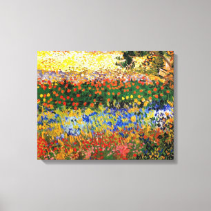 Van Gogh - Garden at Arles (aka Flowering Garden) Canvas Print