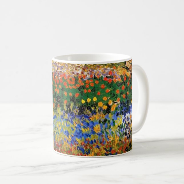 Van Gogh - Garden at Arles (aka Flowering Garden) Coffee Mug (Front Right)