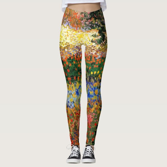 Van Gogh - Garden at Arles Leggings (Front)