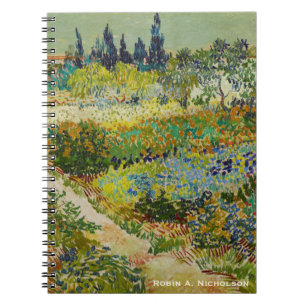 Van Gogh Garden at Arles Personalised Notebook