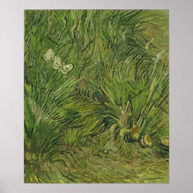 Van Gogh - Garden With Butterflies Poster (Front)