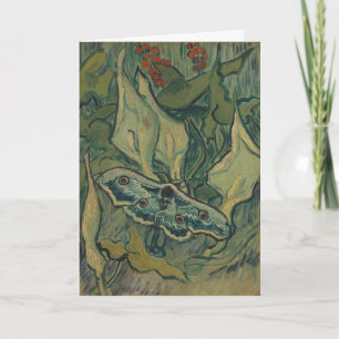 Van Gogh Giant Peacock Moth Vintage Nature ArtVan Card