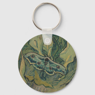 Van Gogh Giant Peacock Moth Vintage Nature ArtVan  Key Ring