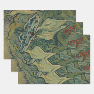 Van Gogh Giant Peacock Moth Vintage Nature ArtVan Wrapping Paper Sheet