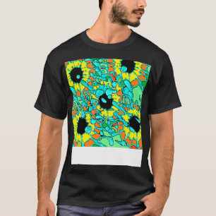 Van Gogh Graffiti Sunflower T-Shirt