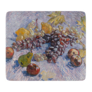 Van Gogh Grapes and Apples Still Life Art Print Cutting Board