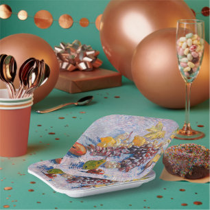 Van Gogh - Grapes, Lemons, Pears, and Apples, Paper Plate