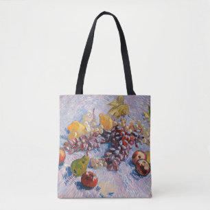 Van Gogh - Grapes, Lemons, Pears, and Apples, Tote Bag
