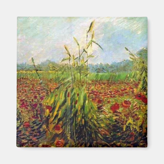 Van Gogh - Green Corn Stalks Magnet (Front)