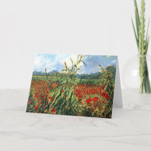 Van Gogh - Green Ears of Wheat Card