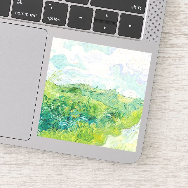 Van Gogh. Green Wheat Fields Auvers. Impressionism (Detail)