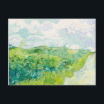Van Gogh. Green Wheat Fields Auvers. Impressionism Postcard<br><div class="desc">Van Gogh "Green Wheat Fields,  Auvers" postcard.</div>