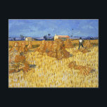 Van Gogh - Harvest in Provence Postcard<br><div class="desc">Harvest in Provence,  fine art painting by Vincent van Gogh.</div>