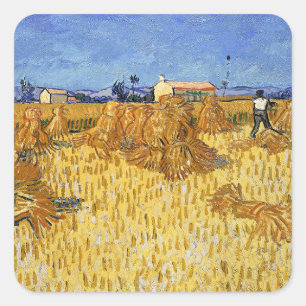 Van Gogh - Havest in Provence Square Sticker