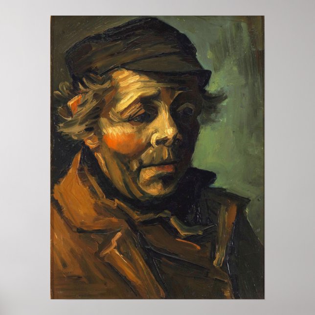 Van Gogh - Head Of A Peasant Poster (Front)