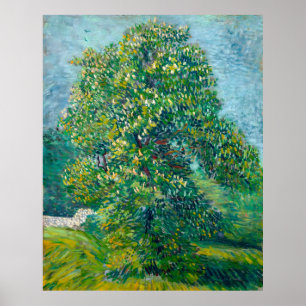 Van Gogh, Horse Chestnut Tree in Blossom, 1887 Poster