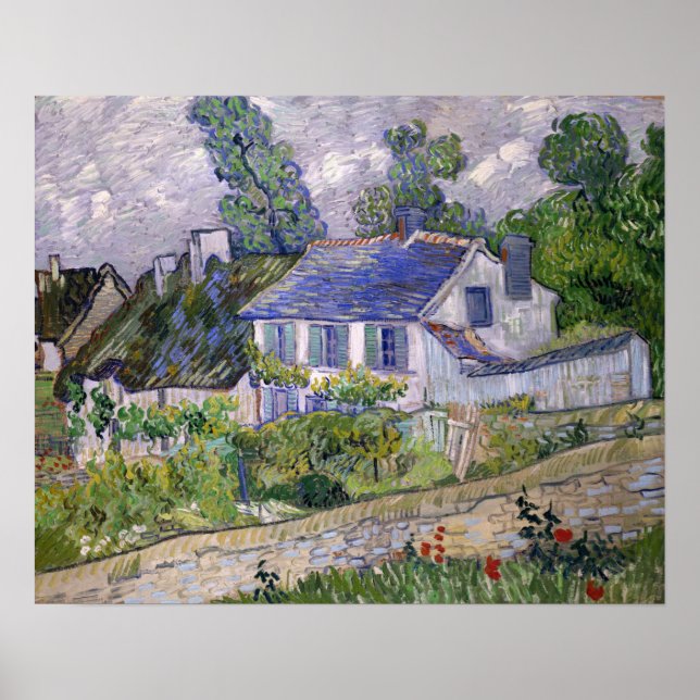 Van Gogh - Houses At Auvers Poster (Front)