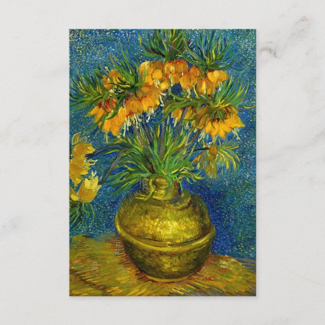 Van Gogh Imperial Fritillaries  Enclosure Card (Front)