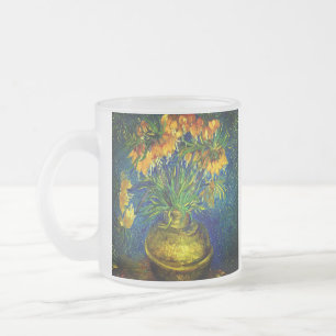 Van Gogh Imperial Fritillaries Frosted Glass Coffee Mug