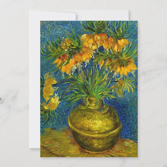 Van Gogh Imperial Fritillaries  Invitation (Front)