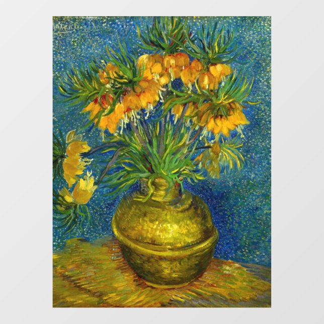 Van Gogh Imperial Fritillaries  Window Cling (Sheet)