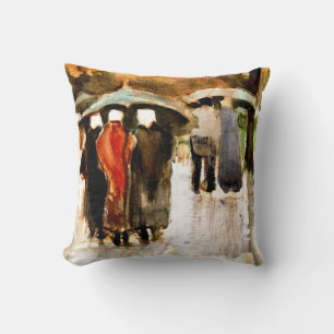 Van Gogh - In the Rain  Cushion