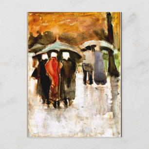 Van Gogh - In the Rain Postcard