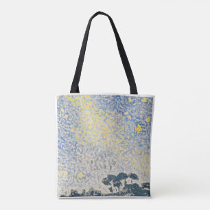 Van Gogh Inspired Starry Night Aesthetic Artistic  Tote Bag