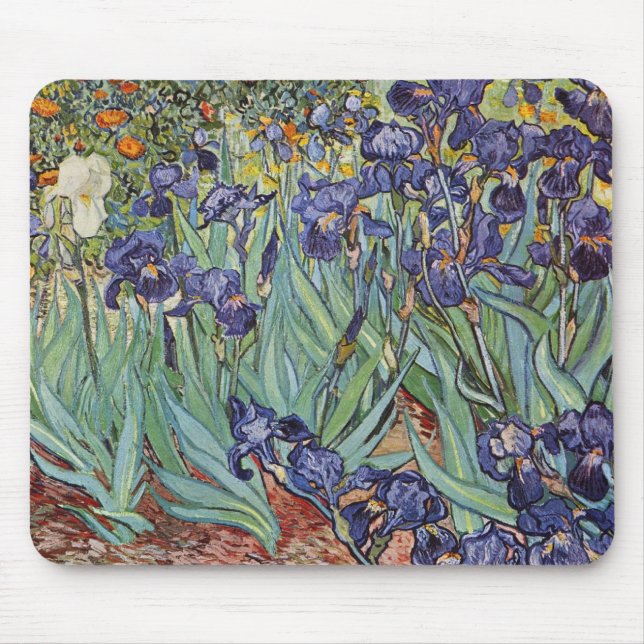 Van Gogh Iris Impressionist Masterpiece Mouse Mat (Front)