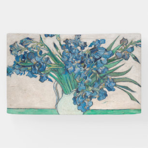 Van Gogh Iris Vase Painting Impressionism Banner