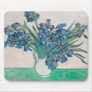 Van Gogh Iris Vase Painting Impressionism Mouse Mat