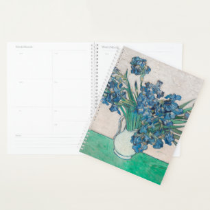 Van Gogh Iris Vase Painting Impressionism Planner