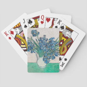 Van Gogh Iris Vase Painting Impressionism Playing Cards
