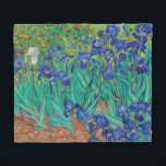 Van Gogh Irises. Blue floral vintage impressionism Fleece Blanket<br><div class="desc">Van Gogh "Irises" fleece blanket. Blue floral impressionism art.</div>