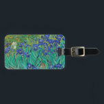 Van Gogh Irises. Blue floral vintage impressionism Luggage Tag<br><div class="desc">Van Gogh "Irises" bag tag. Blue floral impressionism art.</div>