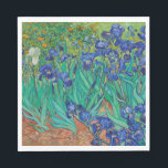 Van Gogh Irises. Blue floral vintage impressionism Napkin<br><div class="desc">Van Gogh "Irises" napkin. Blue floral impressionism art.</div>