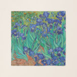 Van Gogh Irises. Blue floral vintage impressionism Scarf<br><div class="desc">Van Gogh "Irises" scarf. Blue floral impressionism art.</div>