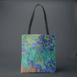 Van Gogh Irises. Blue floral vintage impressionism Tote Bag<br><div class="desc">Van Gogh "Irises" tote bag. Blue floral impressionism art.</div>