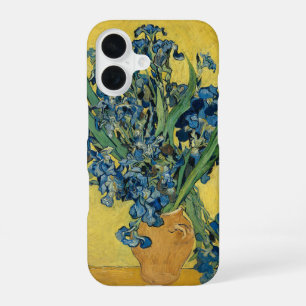 Van Gogh Irises - Bold Blue & Yellow Art iPhone 16 Case