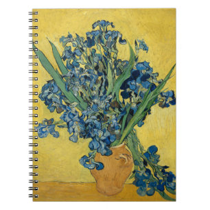 Van Gogh Irises - Bold Blue & Yellow Art Notebook