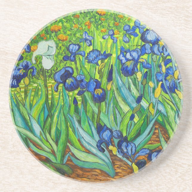 Van Gogh Irises Coaster (Front)