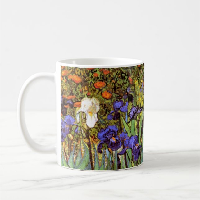 Van Gogh: Irises Coffee Mug (Left)